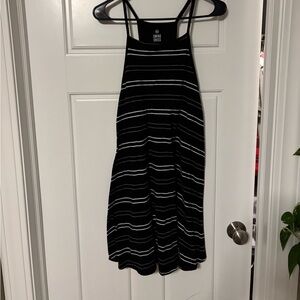 Black and white striped casual sundress size L
